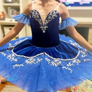 Blue Kids Ballet Costume